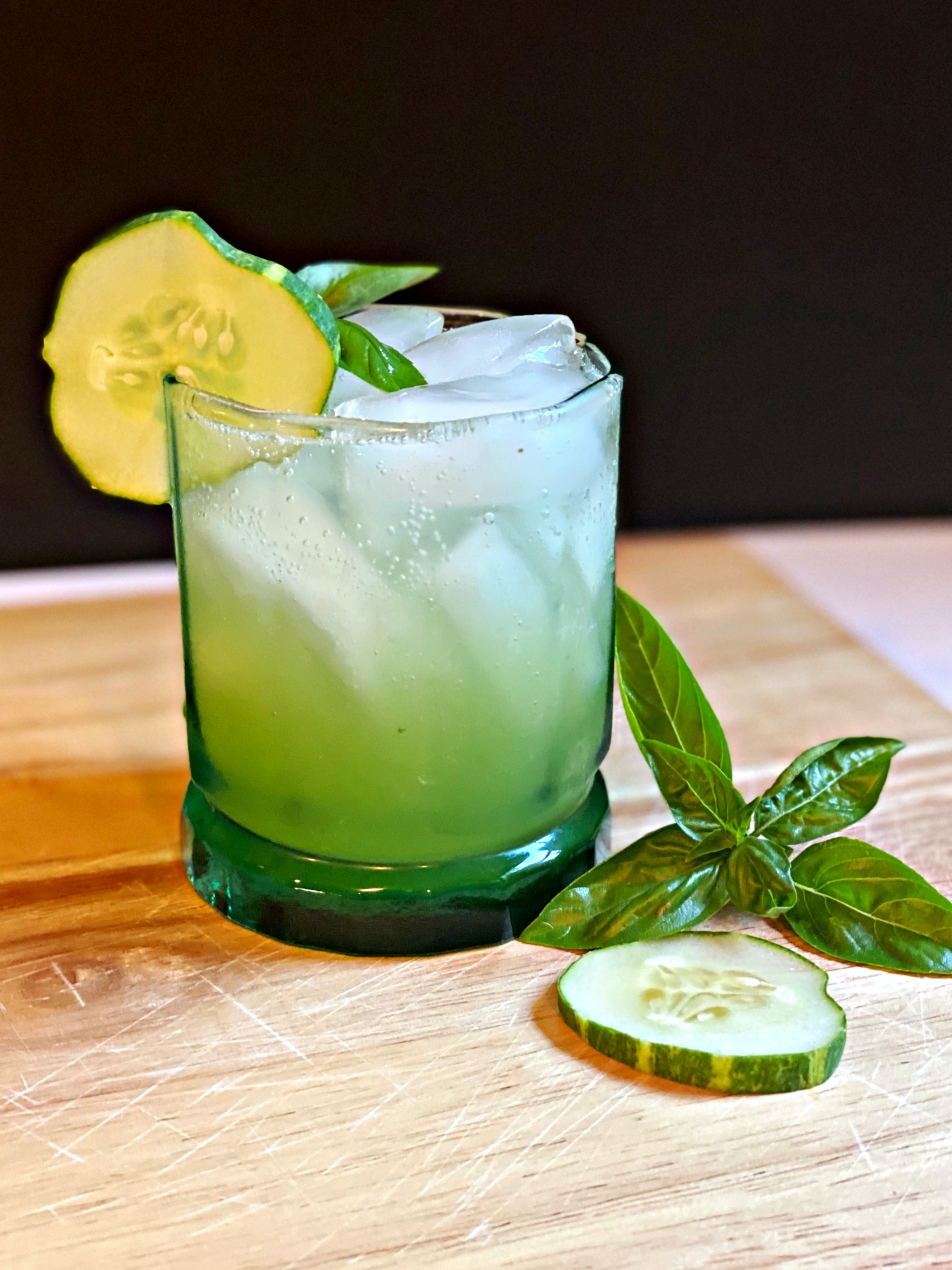 Cucumber Basil Gin and Tonic - Host The Toast
